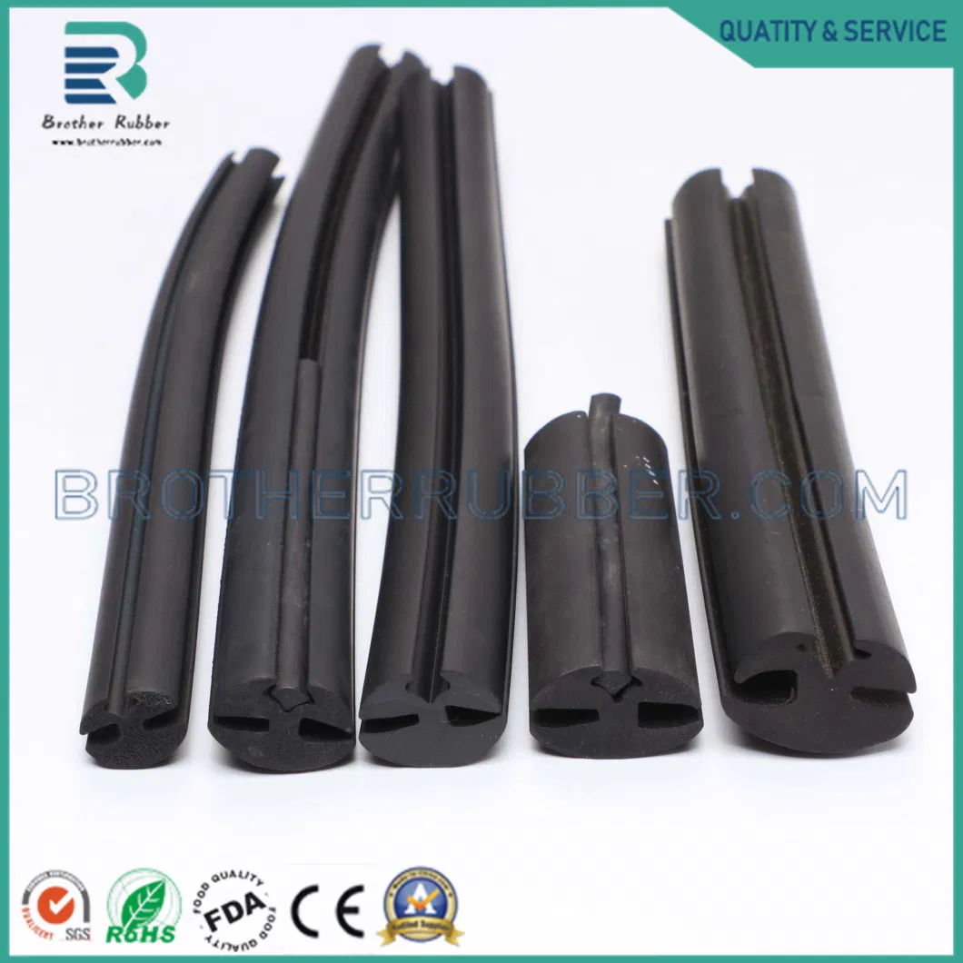 Self-Adhesive EPDM Foam/Sponge Rubber Weatherstrip Seal for Car Auto Door Glass